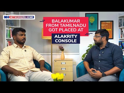 BalaKumar From TamilNadu Got Placed